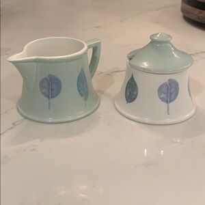 Creamer and Covered Sugar Bowl